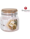 Tarro hermetico primizie 750cc tapa bambu