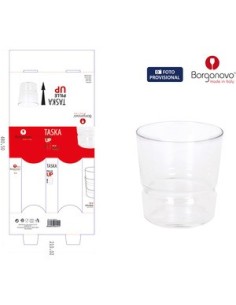 Ofertón BORGONOVO 93374 Set 4 vasos pinta 35cl taska apilable