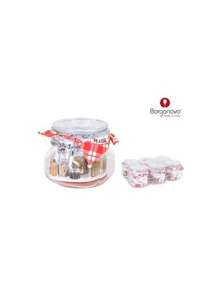 Ofertón BORGONOVO 50749 Tarro hermÉtico gourmet 500cc transparente