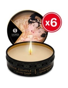 Comprar Shunga vela de masaje vainilla 6 x 30 ml. 27841
