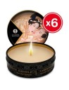 Shunga vela de masaje vainilla 6 x 30 ml