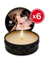 Shunga vela de masaje chocolate 6 x 30 ml