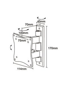 Newstar FPMA-W810BLACK - Soporte de pared para pantalla plana Negro 2