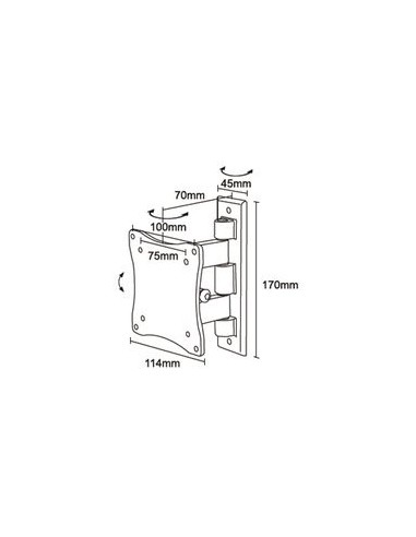 Newstar FPMA-W810BLACK - Soporte de pared para pantalla plana Negro