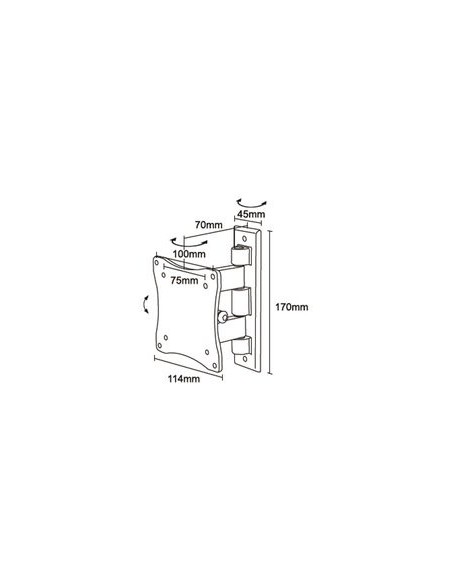 Newstar FPMA-W810BLACK - Soporte de pared para pantalla plana Negro
