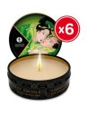 Shunga vela de masaje te verde 6 x 30 ml
