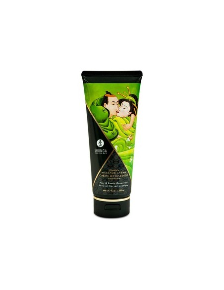 Ofertón Shunga crema masaje peras con te exotico verde 200 ml. 21113