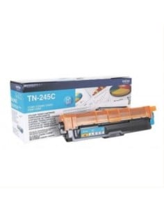 Brother TN245C - Cartucho tóner para impresoras láser (2200 páginas), color cian