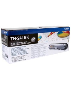 Brother TN241BK - Cartucho tóner para impresoras láser (2500 páginas), color negro