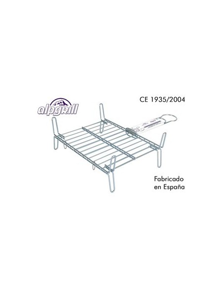 Mejor Precio en ALPGRILL 1102723 Parrilla barbacoa doble, alpgrill, 25x30cm.
