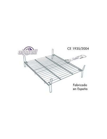 Comprar ALPGRILL 1102726 Parrilla barbacoa doble zin, alpgrill, 40x45cm.