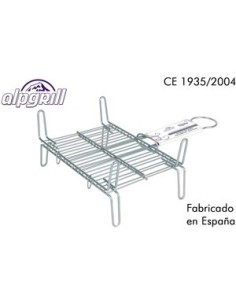 Comprar ALPGRILL 1102722 Parrilla barbacoa doble zin, alpgrill, 20x25cm.