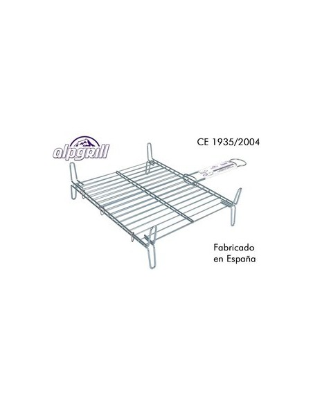 Oferta - ALPGRILL 1102725 Parrilla barbacoa doble zin, alpgrill, 35x40cm.