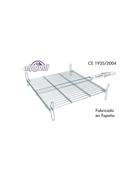 Oferta - ALPGRILL 31489 Parrilla barbacoa 50x50cm doble