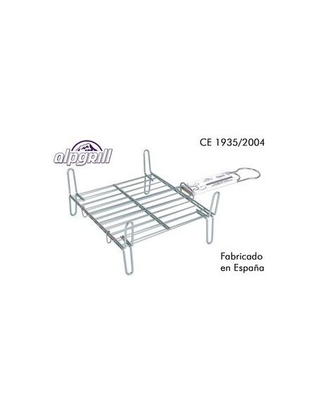 Ofertón ALPGRILL 31567 Parrilla barbacoa 25x25cm doble