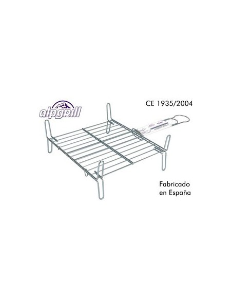 Ofertón ALPGRILL 31568 Parrilla barbacoa 30x30cm doble