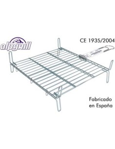 Oportunidad ALPGRILL 35515 Parrilla barbacoa 40x40cm doble zinc