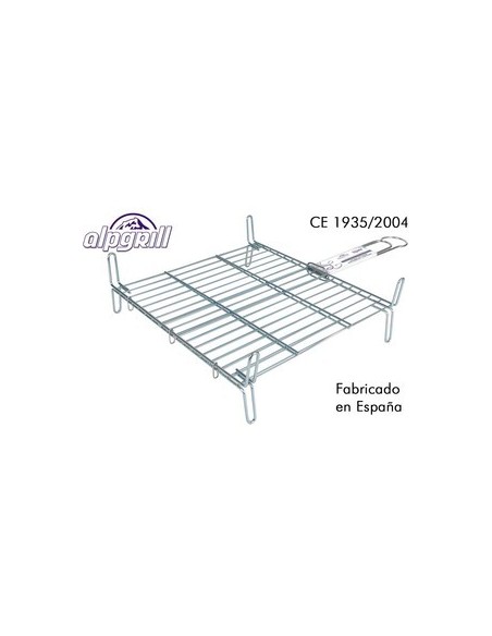 Oportunidad ALPGRILL 35515 Parrilla barbacoa 40x40cm doble zinc