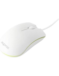 Ratón Approx APPOMNWG, con cable USB, óptico Blanco | kiwiku