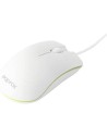 Ratón Approx APPOMNWG, con cable USB, óptico Blanco