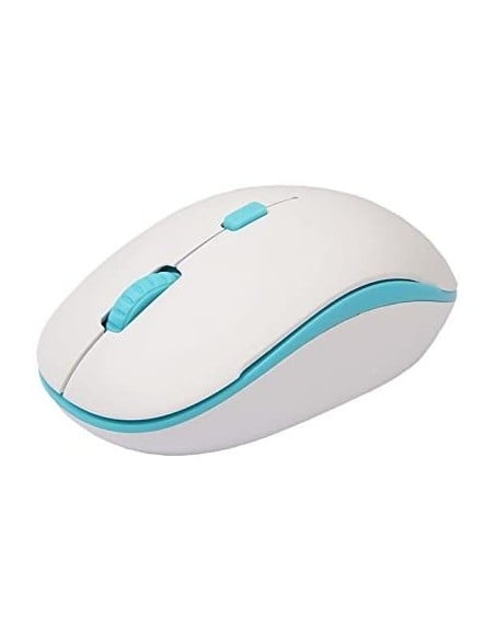 Ratón Approx APPWMBWLB, óptico inalámbrico, Blanco y Azul | kiwiku
