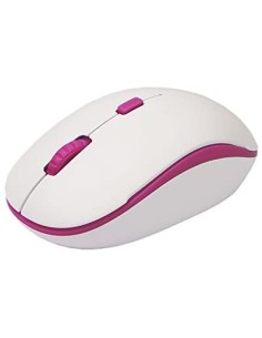 Ratón Approx APPWMBWP, óptico inalámbrico, Blanco y Violeta | kiwiku