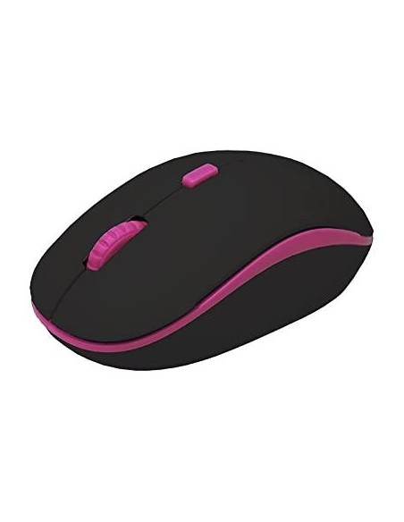 Ratón Approx APPWMVBP, óptico inalámbrico, Negro y Violeta | kiwiku