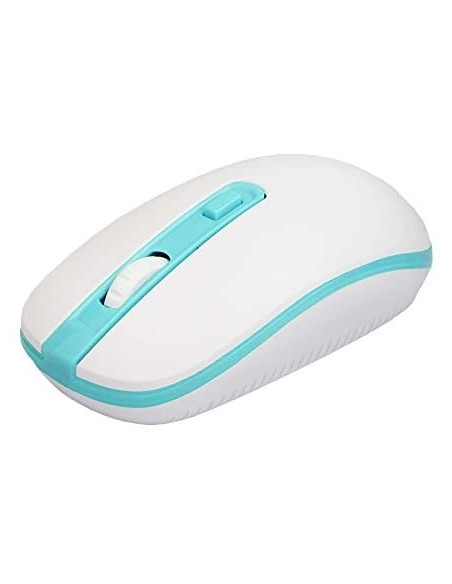 Ratón Approx APPWMVWLB óptico inalámbrico, Blanco y Azul | kiwiku