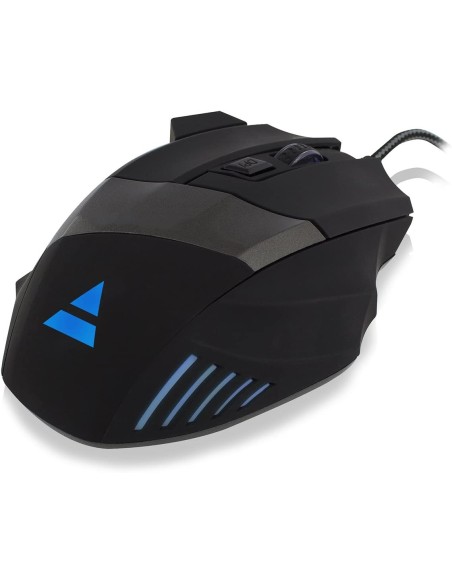 Ratón Ewent PL3300, con cable USB, óptico, 3200 dpi, Negro | kiwiku