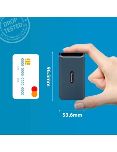 Disco Duro Externo Transcend SSD ESD350C 480GB USB-C Gen 2