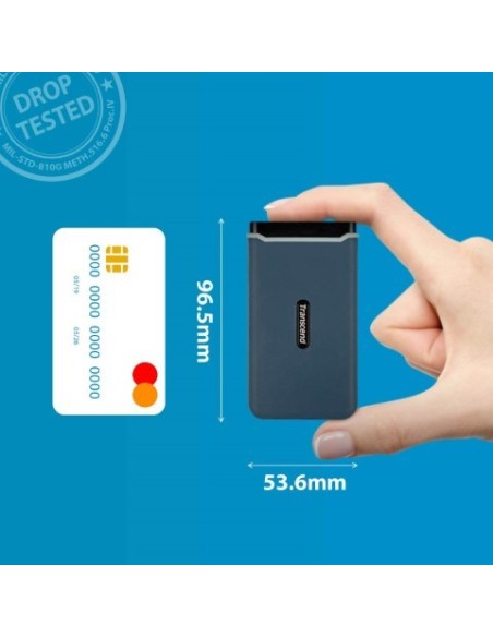 Disco Duro Externo Transcend SSD ESD350C 480GB USB-C Gen 2