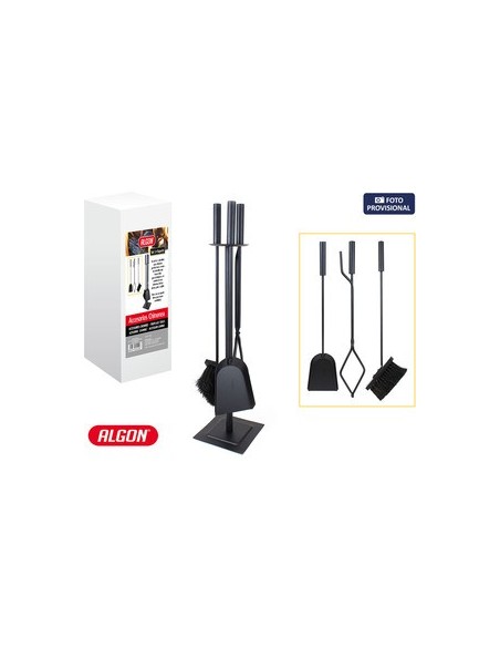 Oportunidad ALGON 88550 Set3 accesorios chimenea c/soporte algon