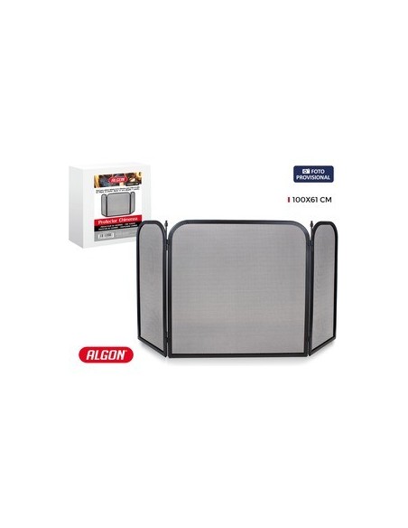 Oportunidad ALGON 88554 Protector chimenea 100x61cm algon