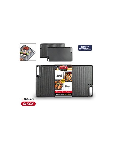 Mejor Precio en ALGON 66849 Plancha hierro fundido esmaltado 46x26cm algon