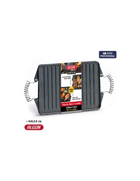 Comprar ALGON 66845 Plancha hierro fundido esmaltado 44x24cm algon