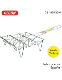 Oportunidad ALGON 64093 Parrilla para verduras 9uts 26x55cm zinc algon