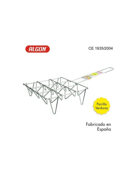 Oportunidad ALGON 64093 Parrilla para verduras 9uts 26x55cm zinc algon