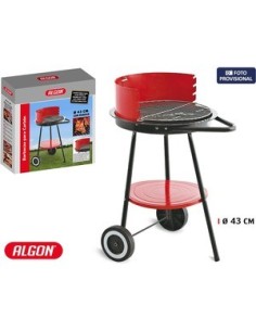 Oportunidad ALGON 66675 Barbacoa redonda c/ruedas 43cm algon