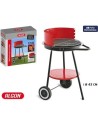 Barbacoa redonda c/ruedas 43cm algon