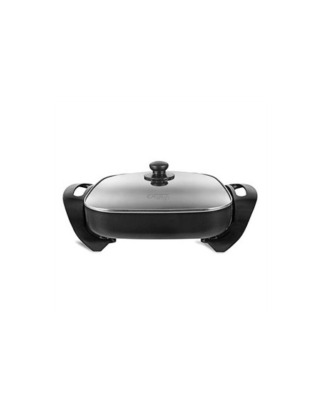ITALIAN DESIGN ID Plancha Electrica Cocinar con Tapa 1500W