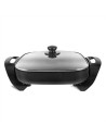 ITALIAN DESIGN ID Plancha Electrica para Cocinar con Tapa 1500W - IDECUCOOK01