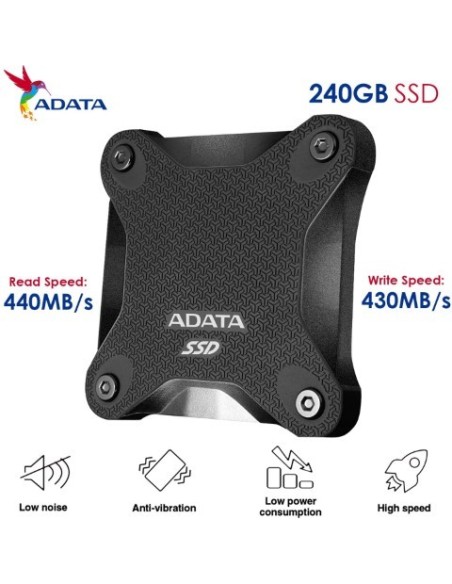 Oferta Disco Duro externo SSD 240GB USB3 Adata SD600Q Negro