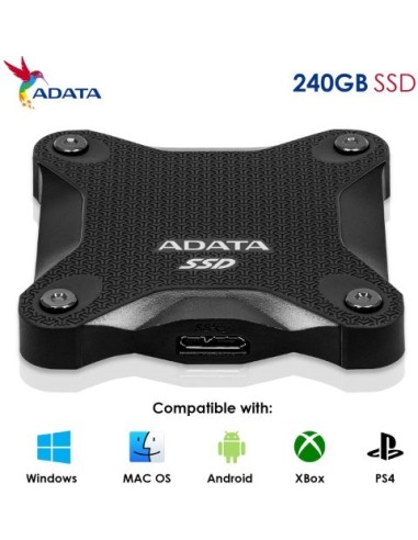 Oferta Disco Duro externo SSD 240GB USB3 Adata SD600Q Negro