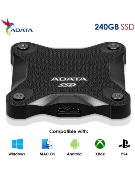 Oferta Disco Duro externo SSD 240GB USB3 Adata SD600Q Negro