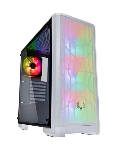 Caja ATX bitfenix nova mesh tg 4a blanca BFC-NVM-300-WWGKW-4A