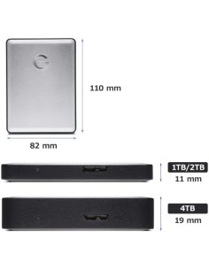 Oferta - Disco Duro Externo G-DRIVE Mobile 1TB GDRU3CWW10001ADBV3 2
