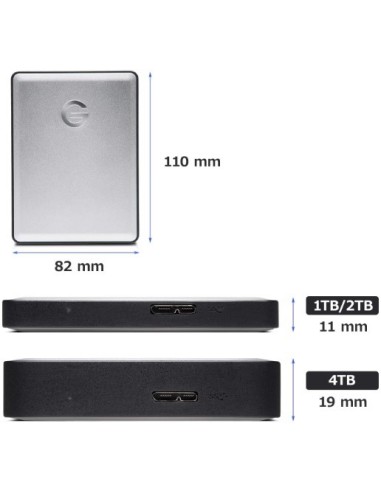 Oferta - Disco Duro Externo G-DRIVE Mobile 1TB GDRU3CWW10001ADBV3