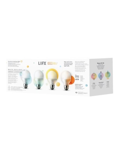Bombilla LED E27 pack de 4 LIFX Mini Day & Dusk HB4L3A19MTW08E27