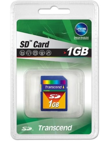 Transcend TS1GSDC - Tarjeta de memoria SD de 1 GB: Transcend: Kiwiku.com: Informática