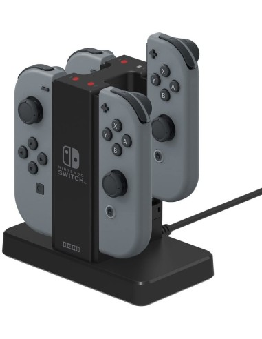 Base de carga hori charge stand para nintendo switch 4 joy-con